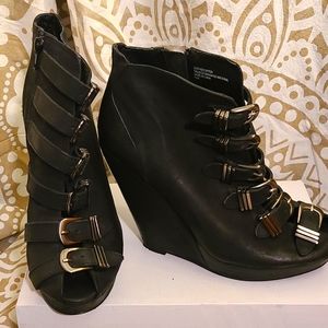 Trouve platform wedge heel